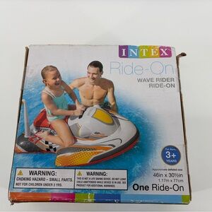 Intex‎ Wave Rider Ride On Kids Swimming Pool Float 57520EP Inflatable 46x30 New